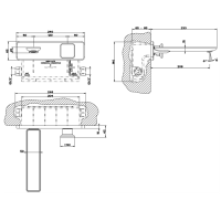 Gessi Внуренняя часть встраиваемого смесителя для раковины/биде