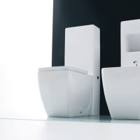 Kerasan Ego унитаз приставной 53х36см, белый с напольным бачком