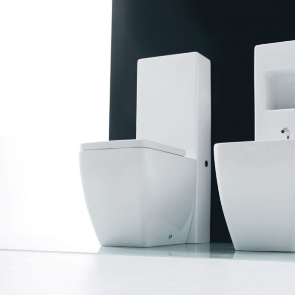 Kerasan Ego унитаз приставной 53х36см, белый с напольным бачком