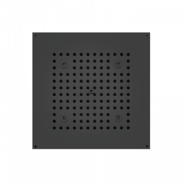 BOSSINI DREAM-CUBE Верхний душ 470 x 370 мм, с 4 LED RGB, блок питания/управления, Cromoterapia, гибкая подводка, цвет: черный матовый