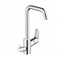 Hansgrohe Focus, Смеситель для кухни, с запорным вентилем, для посудомоечной машины, Цвет: хром