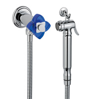 THG Pуtale de cristal bleu Гигиенический душ, цвет: хром/синий хрусталь