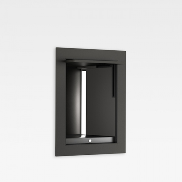 Armani Roca Island Встраиваемый шкафчик 20x16.7xh25см для хранения с подсветкой (транформатор 12V/DC не включен), цвет: nero