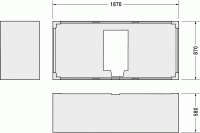 Опора из стиропора для ванны Duravit Darling New, 187x87