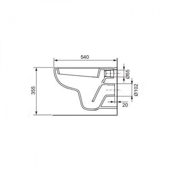 TECE TECEbase Система инсталляции для унитазов 5 в 1, с  унитазом и кнопкой смыва, цвет: хром