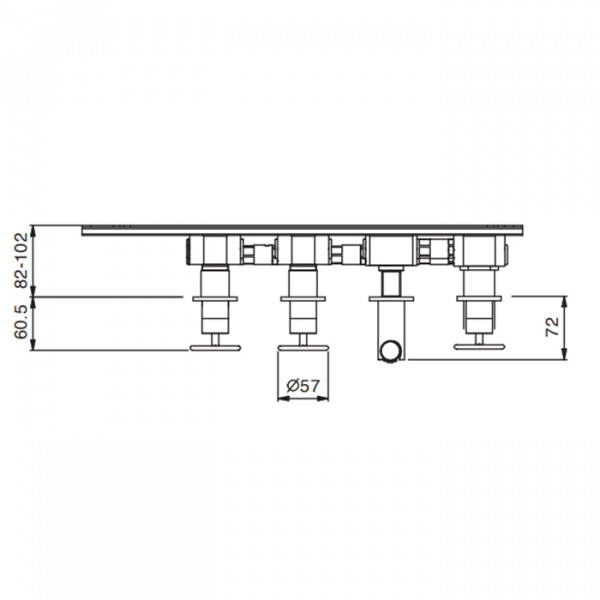 Fantini Внутренняя часть смесителя для ванны, 1/2&quot