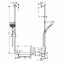 Hansgrohe Raindance Select S120/U'Comfort Душевой гарнитур, с ручным душем и полочкой, 110см., цвет: хром