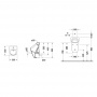 Duravit ME by Starck Писсуар Rimless, без смывного края,подача воды сверху, с вытяжкой, сток внутр.верт. или гориз., с креплениями с мушкой