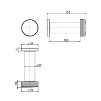 Fima Carlo Frattini Texture Collection Держатель для туалетной бумаги, подвесной, цвет: хром