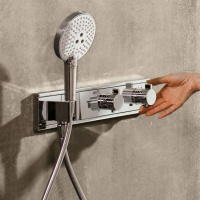 Hansgrohe RainSelect Смеситель для душа, термостатический, 2 источника, СМ, внешняя часть, цвет: хром