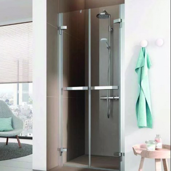 KERMI Tusca Маятниковые душевые двери 90х200см., хром+klar+clean