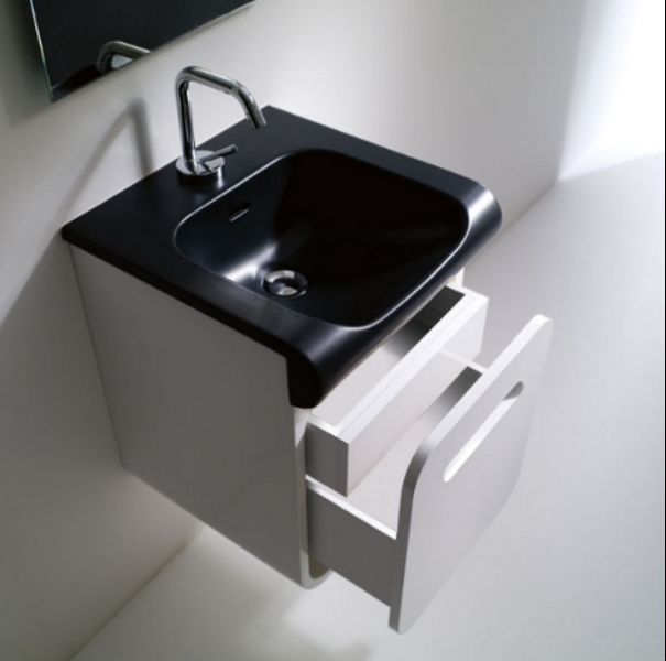 Kerasan Inka Project База INKA подвесная, с раковиной, 40см, Цвет: белый глянцевый