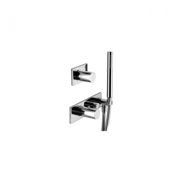 Fantini Milano Встраиваемый смеситель для душа, термостатический, цвет: матовая натуральная сталь