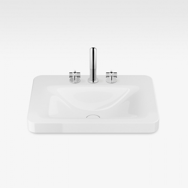 Armani Roca Baia Раковина 66x47 см, 3 отв., встраиваемая сверху, цвет: белый