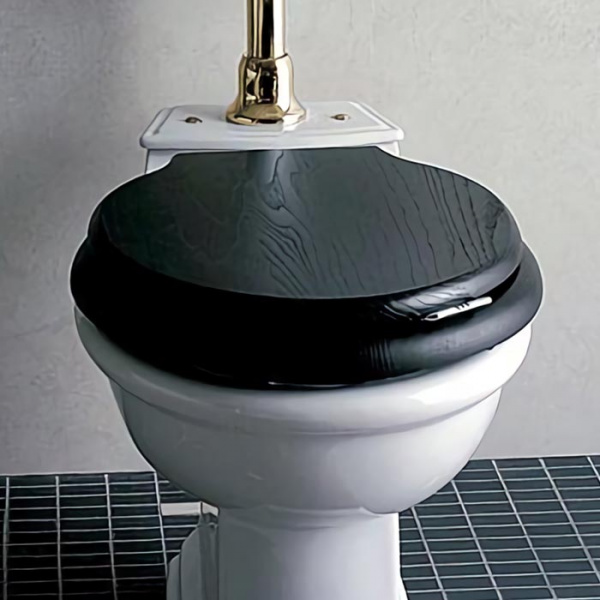 Devon&Devon Etoile/New Etoile Сиденье для унитаза, микролифт, цвет: DEEP BLACK/хром