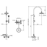 Смеситель для ванны Bongio Axel, цвет: хром