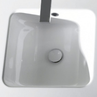 Bette Craft Раковина-чаша 45х45х12 cм, без отв., на столешницу, круглая, без перелива, цвет: белый