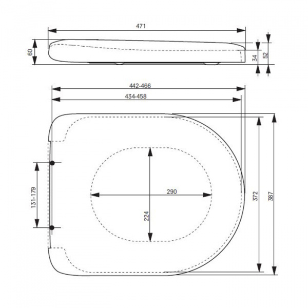 TOTO NC Сиденье для унитаза 38.7x47.1x6см, для унитазов CW761Y, CW762Y, CW763Y, цвет: белый