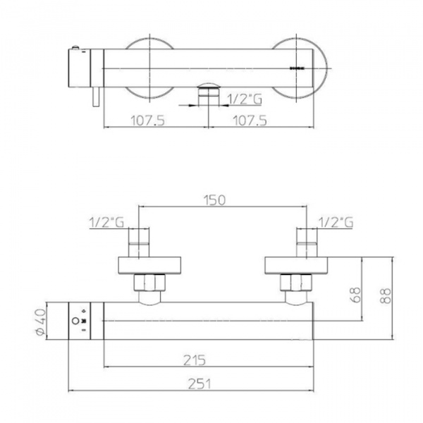 Bossini Oki Смеситель для душа, настенный, цвет: никель шлифованньій