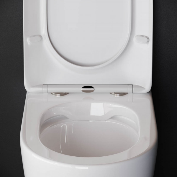 Напольный приставной унитаз Highlight Rimless Ceramica Nova белый CN1812