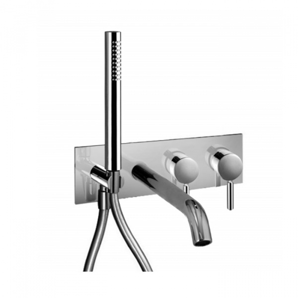 Fantini Nostromo Смеситель для ванны, встраиваемый, цвет: нержавеющая сталь