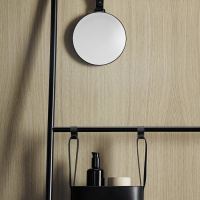 Burgbad Coco Стеллаж для полотенец 80x180 см, цвет: черный