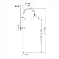 Nicolazzi Doccia Душевая стойка с верхним душем Ø 30см, цвет: хром