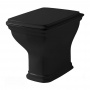 Artceram Civitas Унитаз напольный, 54х36хh42см, слив в стену, с крепежом, цвет: черный глянцевый
