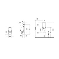Duravit Starck 3 Писсуар с верхней подачей воды, безободковый, с креплением, цвет: белый