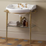 Devon&Devon Oxford Консоль 54х50см, с раковиной на 3 отв., цвет: светлое золото