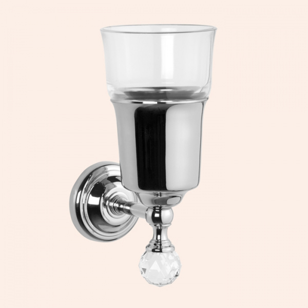 TW Crystal 109, подвесной cтакан, стеклянный, цвет:  хром с кристаллом (swarovski)