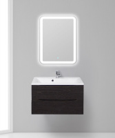 База под раковину подвесная с двумя выкатными ящиками MARINO-800-2C-SO-BL-P