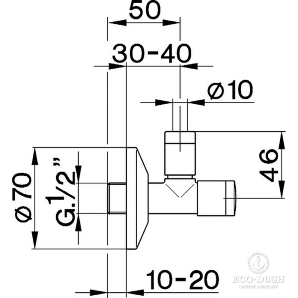 CISAL Подводка для смесителя, ZA00290024, цвет: золото