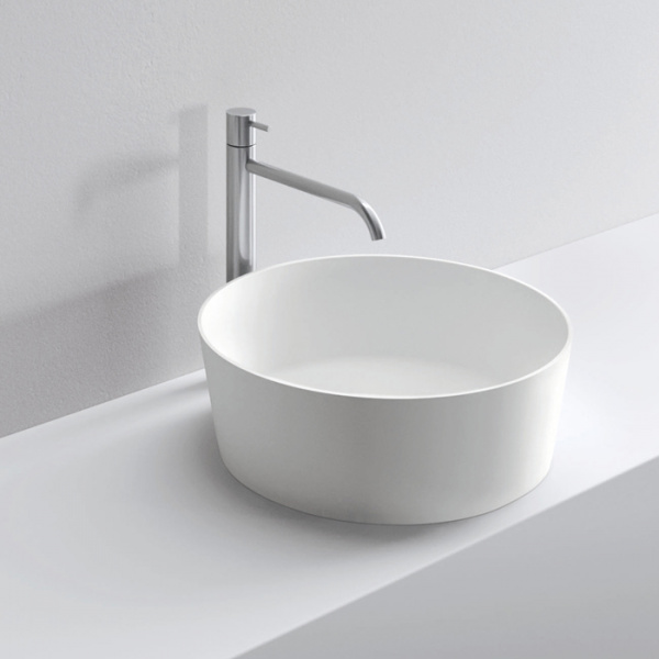 NOORTH milldue edition Раковина 45x15 см, без отв., накладная, цвет: белый