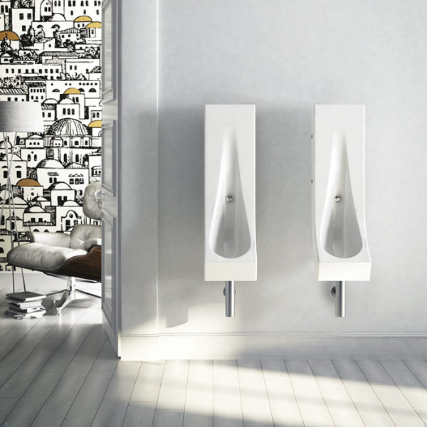 Artceram DROP, Писсуар керамический 27х32 h 92, с креплением и сифоном, цвет: белый.