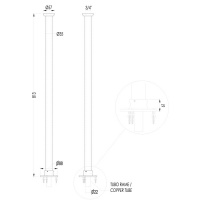 Devon&Devon Coventry Ножки напольные, цвет: никель сатинированный