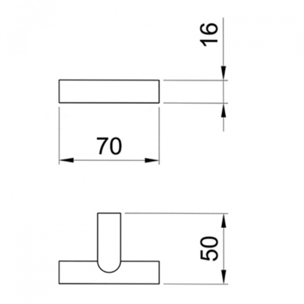 Fantini Young Крючок подвесной, цвет: хром