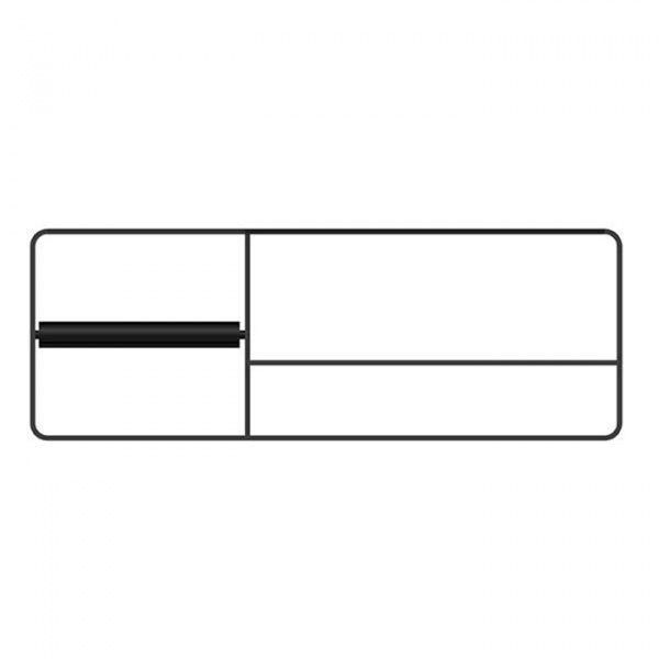 Bertocci Fly Держатель для аксессуаров, подвесной, цвет: бумагодержатель справа, черный матовый