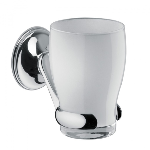 Bongio Fleur blanc Стакан подвесной, цвет: хром