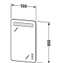 Duravit Luv Зеркало вертикальное с подсветкой, 80x50x3.8см