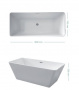 Kerasan Ego Ванна отдельностоящая, акриловая  160х70х55см в комплекте со сливом Click-clack, цвет: белый