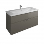 Burgbad Eqio Комплект мебели с раковиной 123см, цвет: серый глянец