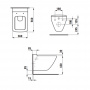 Laufen Palace New Унитаз подвесной 56x36x34.5см, безободковый Rimless, глубокое смывание