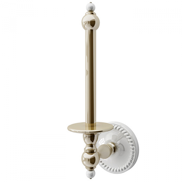 Devon&Devon Dorothy Держатель запасного рулона бумаги подвесной, цвет: состаренная бронза/белый