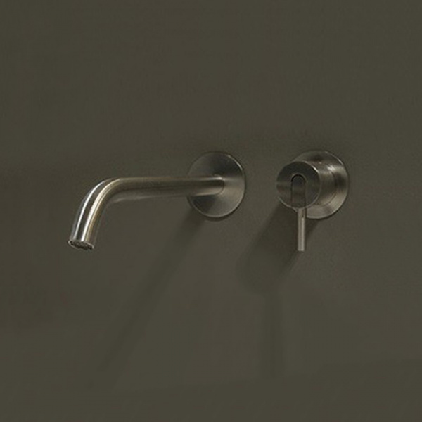 Antonio Lupi Ayati Излив для раковины, настенный, длина: 100 мм, (внешняя часть), цвет: нержавейка сатинированная