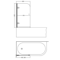 Devon&Devon Savoy S Душевое ограждение 80х140см., цвет: хром