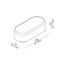 Agape Lariana Ванна отдельностоящая 168х77х56.3 см