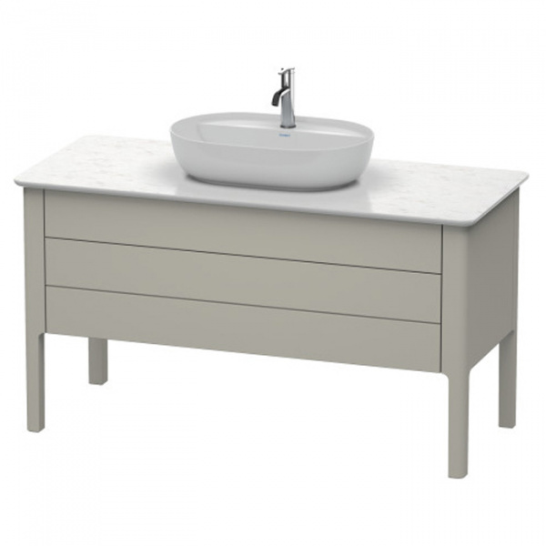 Duravit Luv База напольная, с 2 выдв. ящиками, каменной столешницей и раковиной, 743x1388x570, цвет: серо-коричневый шелковисто-матовый