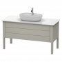 Duravit Luv База напольная, с 2 выдв. ящиками, каменной столешницей и раковиной, 743x1388x570, цвет: серо-коричневый шелковисто-матовый