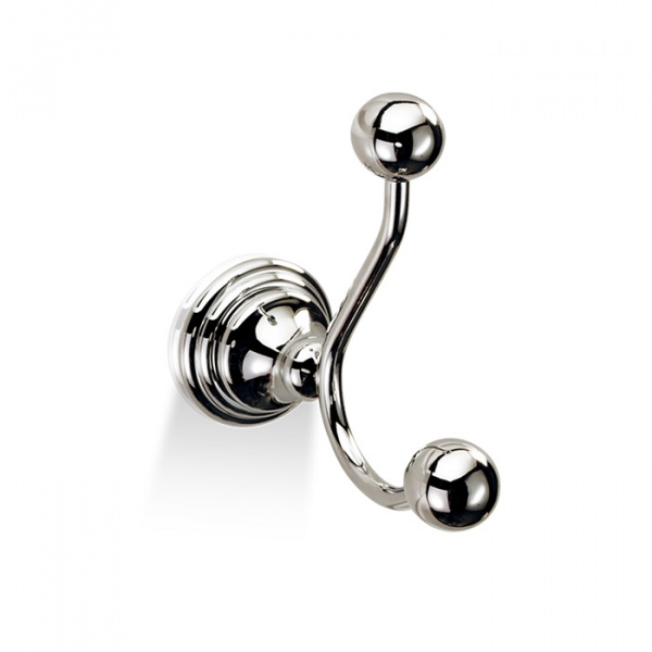 Decor Walther Classic HAK2 Крючок двойной, подвесной, цвет: никель полированный